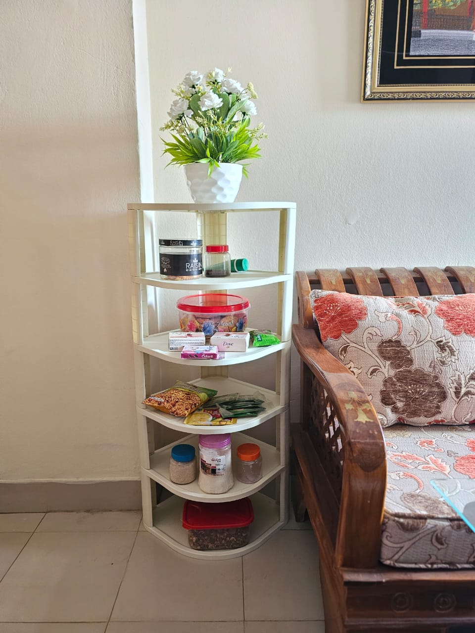 6  layer corner rack